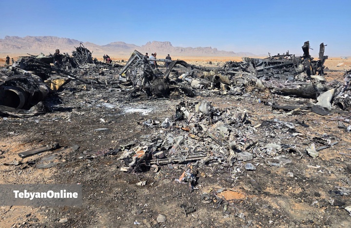 تصاویر تبیان از هواگردهای منهدم شده آمریکایی در جنوب اصفهان / عملیات طبس ۲