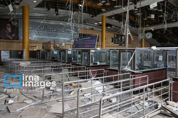 حمله هوایی به پایانه مرزی شلمچه