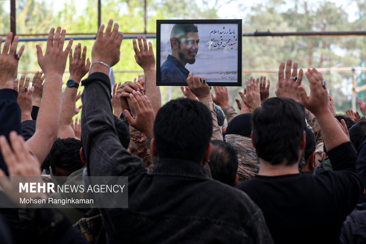 وداع با پیکر شهدای حملات صهیونی-آمریکایی