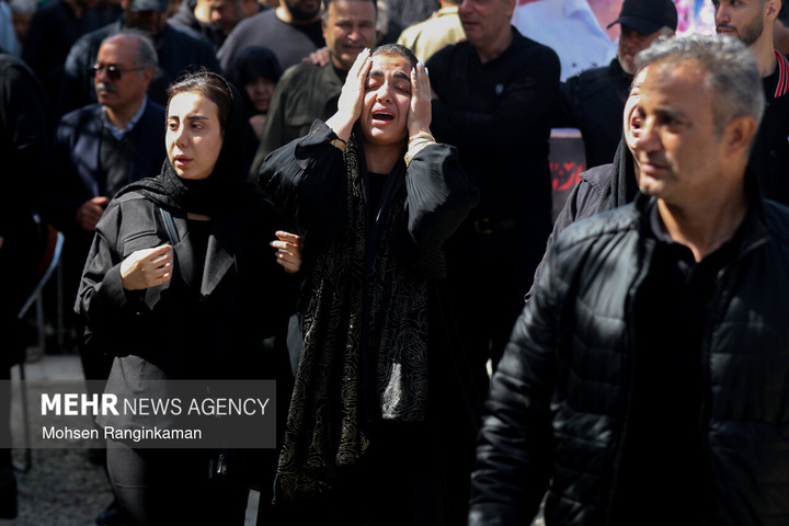 وداع با پیکر شهدای حملات صهیونی-آمریکایی