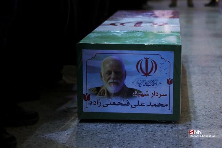 تشییع و خاکسپاری فرمانده یگان ویژه فاتحین در بهشت زهرا (سلام‌الله علیها)