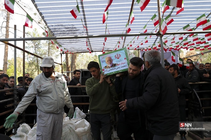 تشییع و خاکسپاری فرمانده یگان ویژه فاتحین در بهشت زهرا (سلام‌الله علیها)