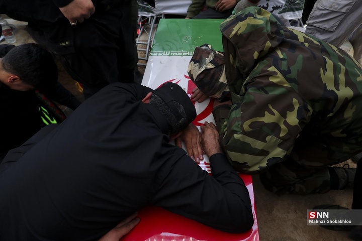 تشییع و خاکسپاری فرمانده یگان ویژه فاتحین در بهشت زهرا (سلام‌الله علیها)