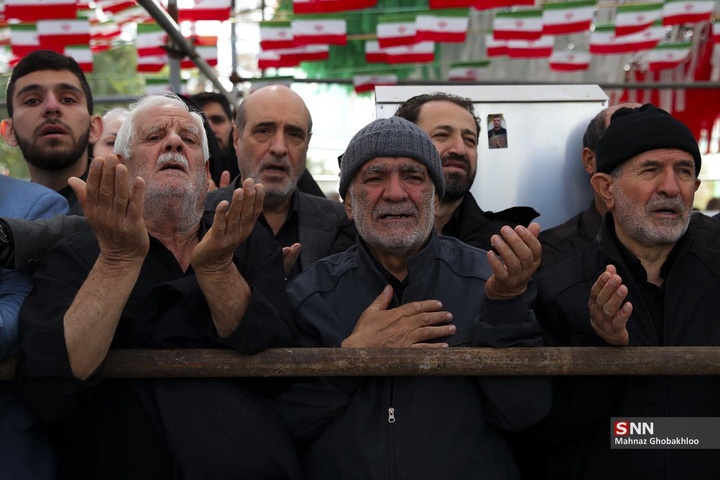 تشییع و خاکسپاری فرمانده یگان ویژه فاتحین در بهشت زهرا (سلام‌الله علیها)