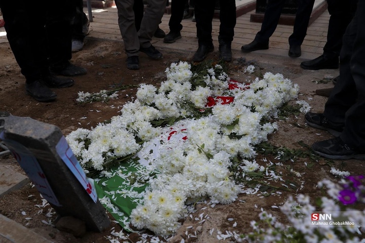 تشییع و خاکسپاری فرمانده یگان ویژه فاتحین در بهشت زهرا (سلام‌الله علیها)