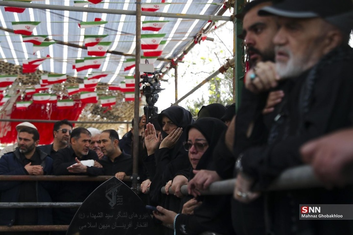 تشییع و خاکسپاری فرمانده یگان ویژه فاتحین در بهشت زهرا (سلام‌الله علیها)