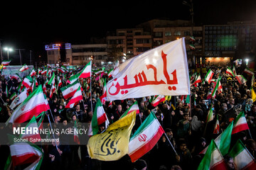 اجتماع حمایت از رزمندگان در مقابله با دشمن آمریکایی - صهیونی