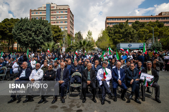 تجمع کادر سلامت در محکومیت حملات آمریکا و رژیم صهیونیستی