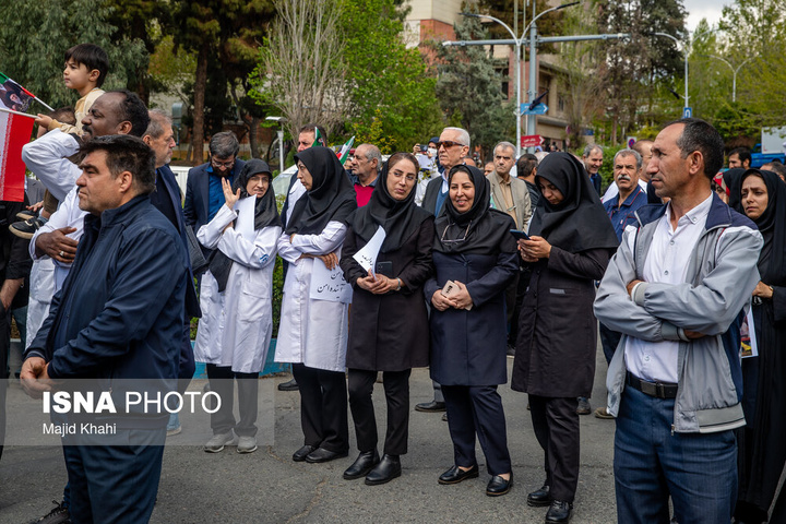 تجمع کادر سلامت در محکومیت حملات آمریکا و رژیم صهیونیستی