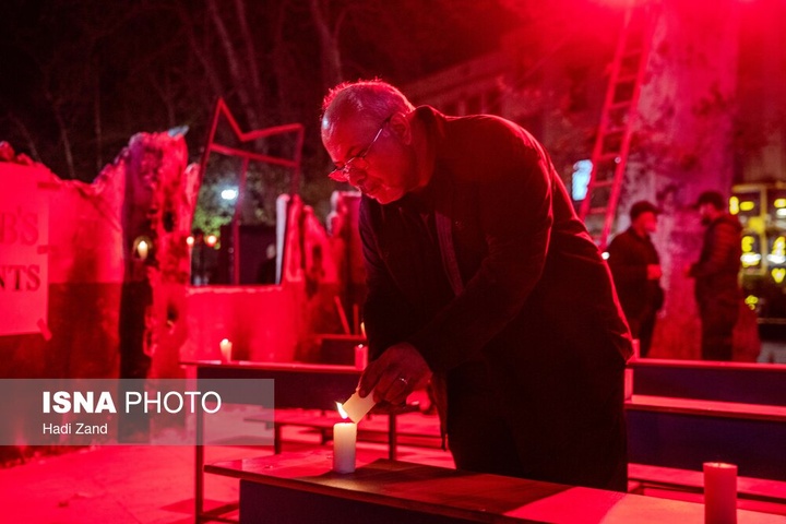 تجمع اهالی هنر در محکومیت تجاوز آمریکا و اسراییل به ایران و به یاد شهدای مدرسه میناب