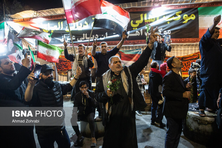 حمایت موکب‌های غیر ایرانی در تجمعات شبانه قم