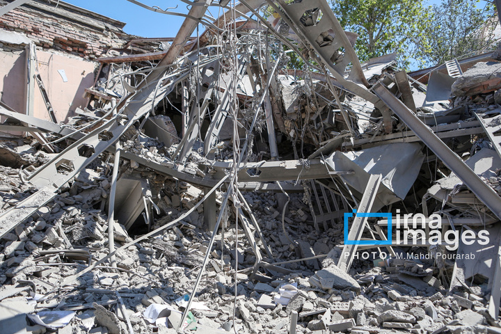 آثار حملات هوایی به دانشگاه صنعتی شریف