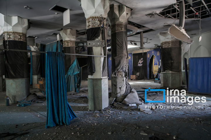 آثار حملات هوایی به دانشگاه صنعتی شریف