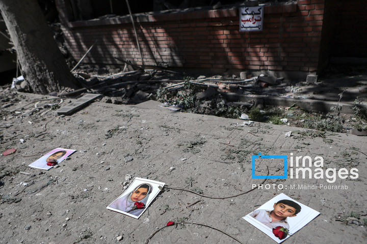 آثار حملات هوایی به دانشگاه صنعتی شریف