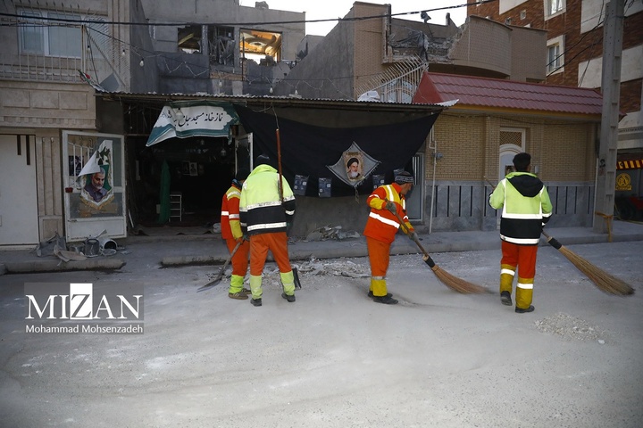 آثار تجاوز هوایی به منطقه مسکونی بلوار هنرستان قم