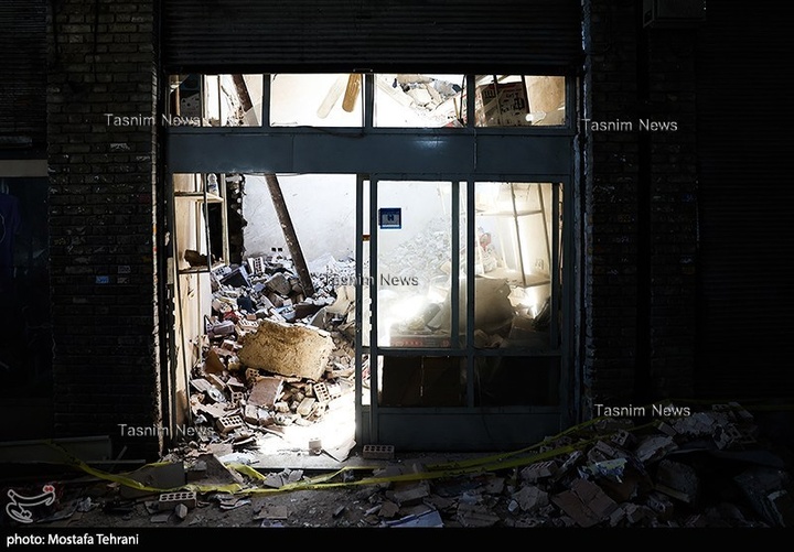 تصاویر اختصاصی تسنیم از برخورد موشک تاماهاوک به بازار تهران