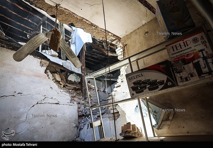 تصاویر اختصاصی تسنیم از برخورد موشک تاماهاوک به بازار تهران