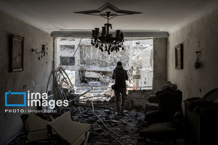 حمله هوایی به مناطق مسکونی تهران