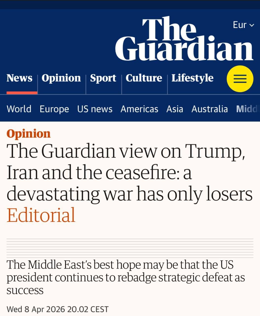 چرا آتشبس برای ترامپ شکست بزرگ است؟