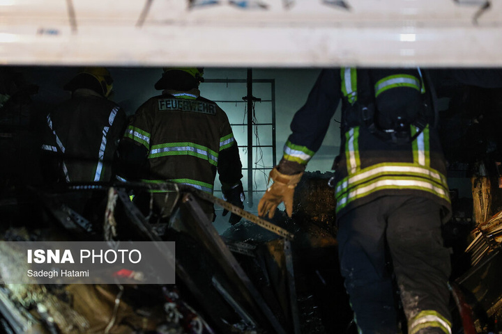 آتش‌سوزی بازار گل فتح‌آباد - مشهد