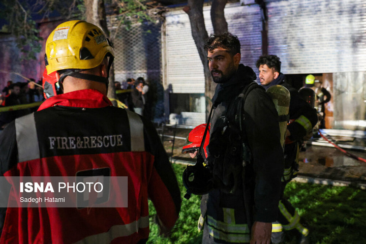 آتش‌سوزی بازار گل فتح‌آباد - مشهد