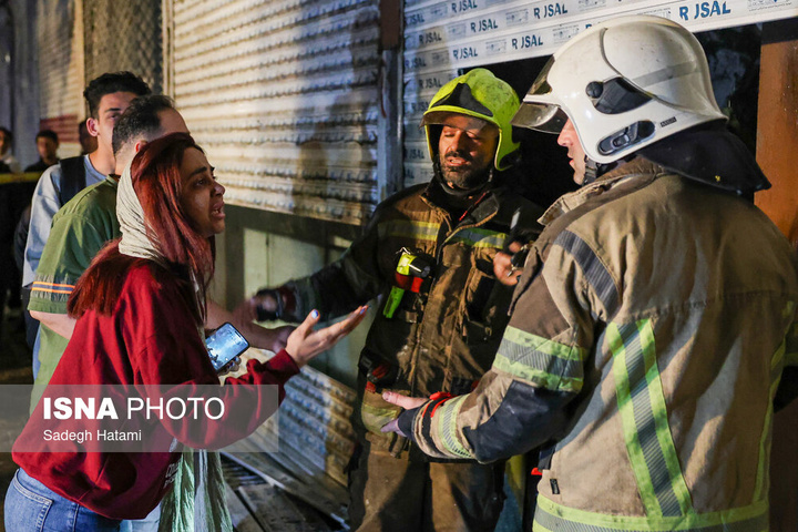 آتش‌سوزی بازار گل فتح‌آباد - مشهد