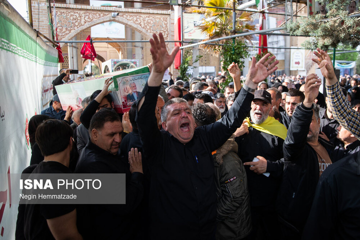 مراسم خاکسپاری پیکر شهید کمال خرازی