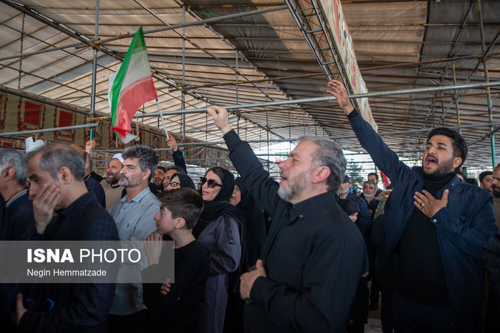 مراسم خاکسپاری پیکر شهید کمال خرازی