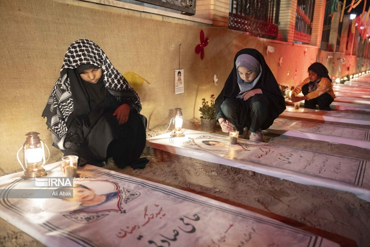 یاد دانش‌آموزان شهید میناب در حسینیه حیات طیبه