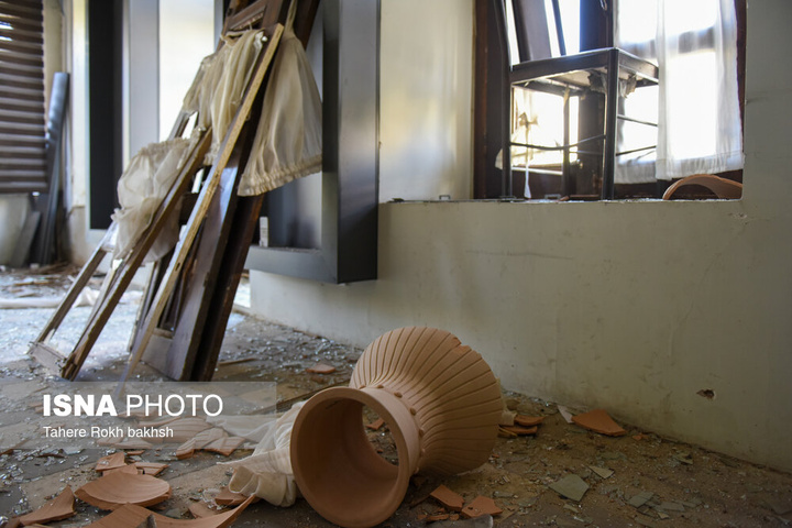 خسارات ناشی از تجاوز آمریکا و رژیم صهیونی به موزه آموزش و پرورش شیراز