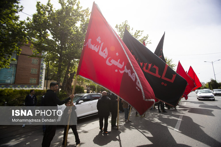 بیرق گردانی و عزاداری شهادت امام جعفر صادق (علیه‌السلام) - شیراز