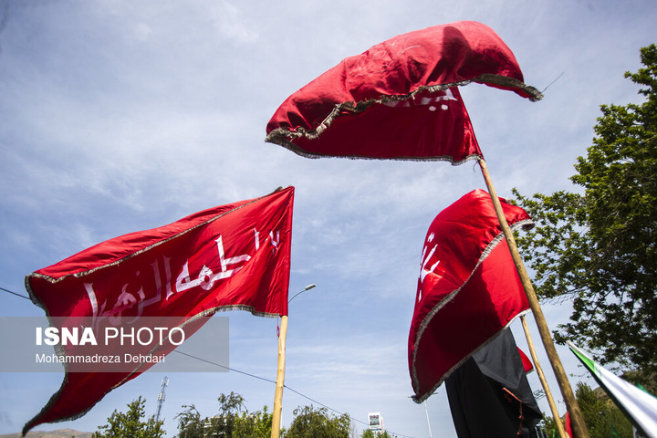 بیرق گردانی و عزاداری شهادت امام جعفر صادق (علیه‌السلام) - شیراز