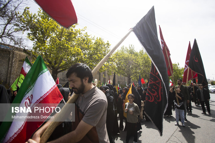 بیرق گردانی و عزاداری شهادت امام جعفر صادق (علیه‌السلام) - شیراز