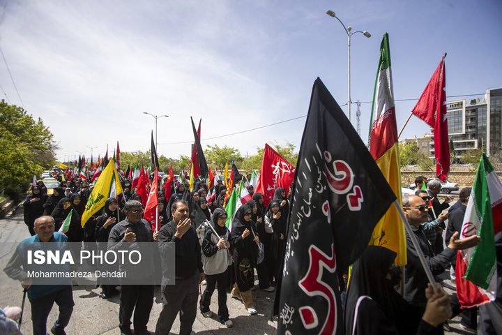 بیرق گردانی و عزاداری شهادت امام جعفر صادق (علیه‌السلام) - شیراز
