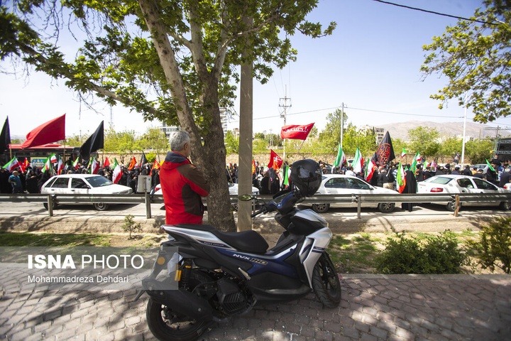 بیرق گردانی و عزاداری شهادت امام جعفر صادق (علیه‌السلام) - شیراز