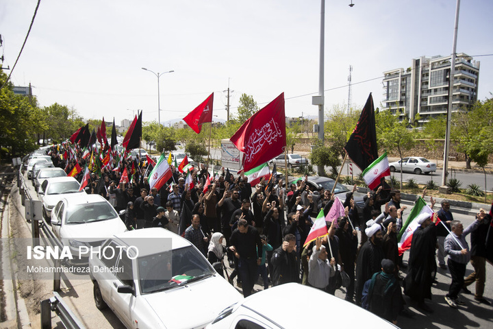 بیرق گردانی و عزاداری شهادت امام جعفر صادق (علیه‌السلام) - شیراز