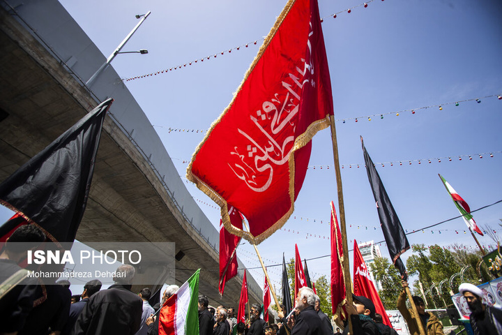 بیرق گردانی و عزاداری شهادت امام جعفر صادق (علیه‌السلام) - شیراز