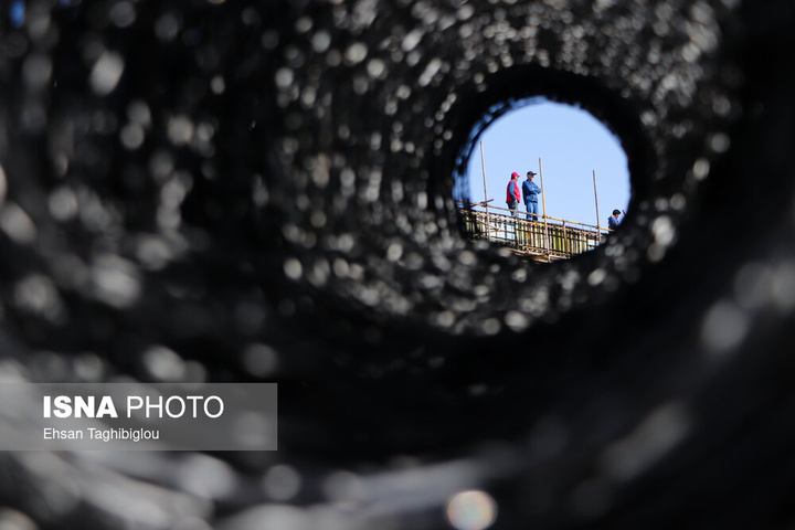 ترمیم ۴ روزه پل راه‌آهن امین‌آباد زنجان پس از حمله رژیم صهیونی آمریکایی