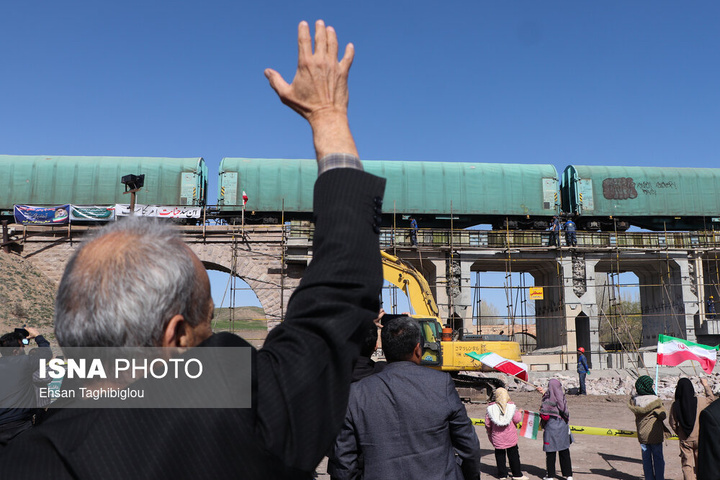 ترمیم ۴ روزه پل راه‌آهن امین‌آباد زنجان پس از حمله رژیم صهیونی آمریکایی