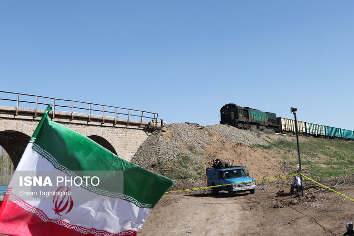 ترمیم ۴ روزه پل راه‌آهن امین‌آباد زنجان پس از حمله رژیم صهیونی آمریکایی