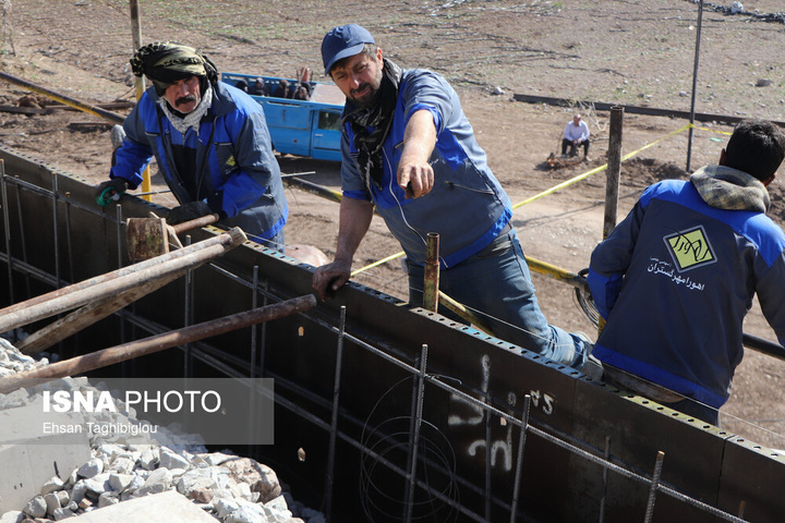 ترمیم ۴ روزه پل راه‌آهن امین‌آباد زنجان پس از حمله رژیم صهیونی آمریکایی