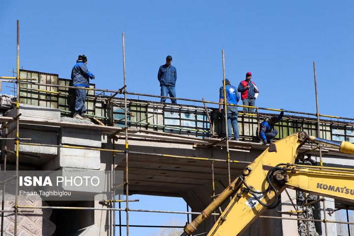 ترمیم ۴ روزه پل راه‌آهن امین‌آباد زنجان پس از حمله رژیم صهیونی آمریکایی