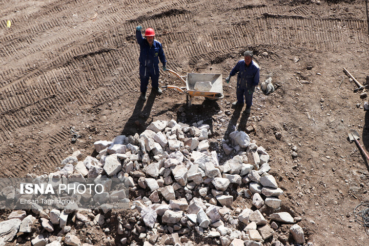 ترمیم ۴ روزه پل راه‌آهن امین‌آباد زنجان پس از حمله رژیم صهیونی آمریکایی