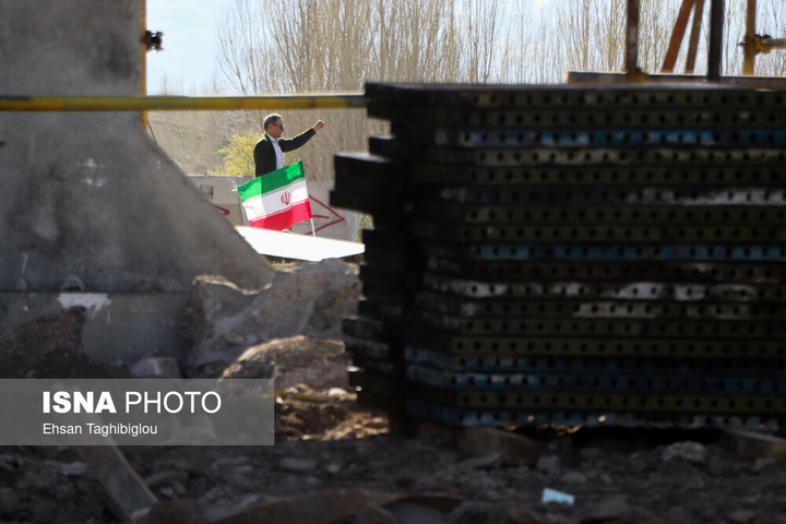 ترمیم ۴ روزه پل راه‌آهن امین‌آباد زنجان پس از حمله رژیم صهیونی آمریکایی