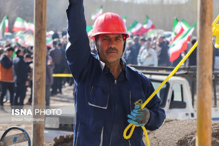 ترمیم ۴ روزه پل راه‌آهن امین‌آباد زنجان پس از حمله رژیم صهیونی آمریکایی