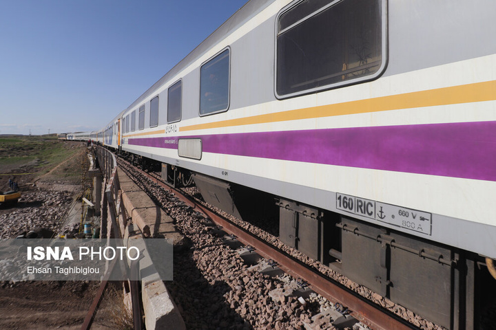 ترمیم ۴ روزه پل راه‌آهن امین‌آباد زنجان پس از حمله رژیم صهیونی آمریکایی