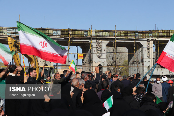 ترمیم ۴ روزه پل راه‌آهن امین‌آباد زنجان پس از حمله رژیم صهیونی آمریکایی