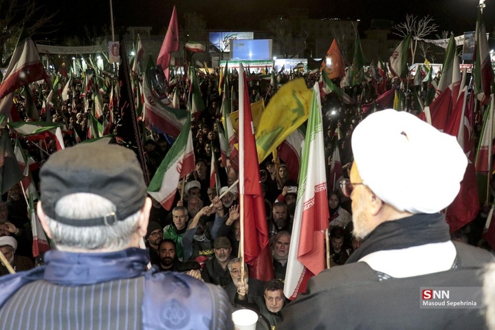 حضور نخبگان فرهنگی و رسانه‌ای ترکیه در اجتماع مردمی حمایت از جمهوری اسلامی ایران در تبریز