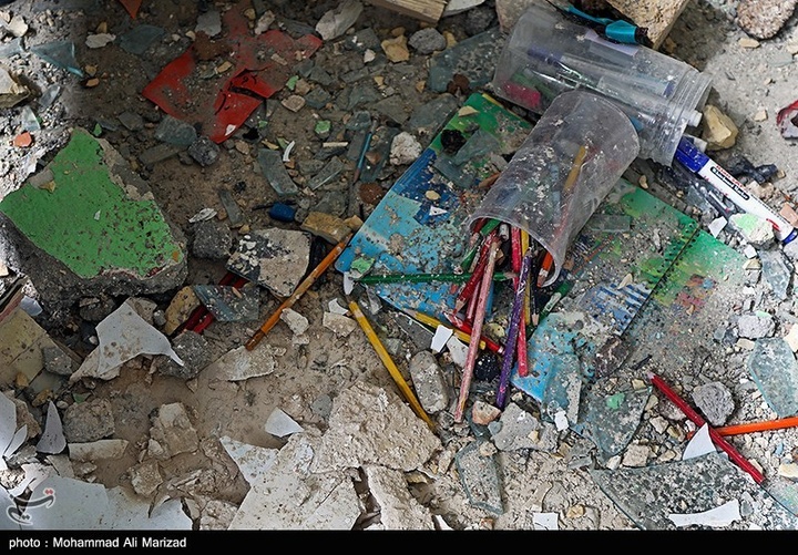 مدارس آسیب‌دیده در دوران جنگ رمضان-تهران