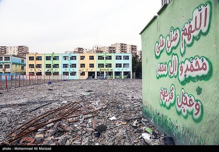 مدارس آسیب‌دیده در دوران جنگ رمضان-تهران